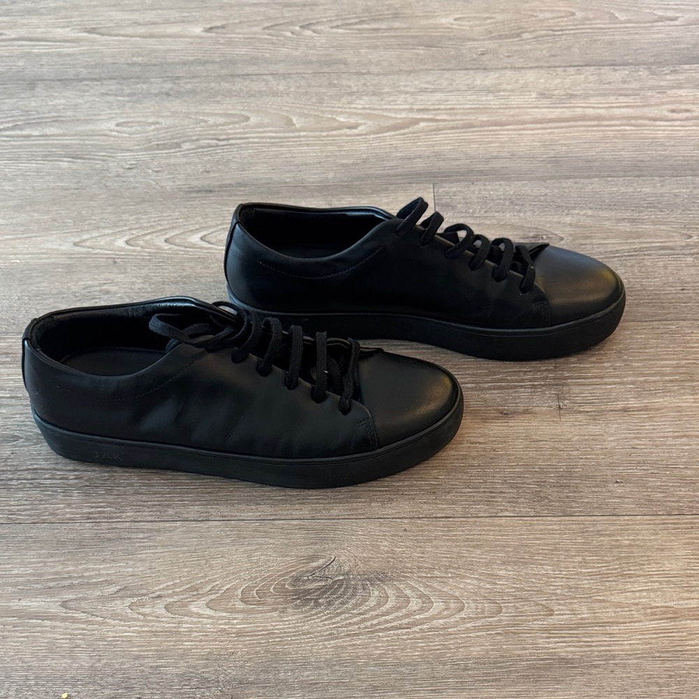 Black leather men’s Jak Sneakers